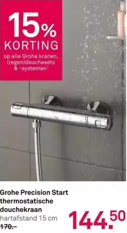 Karwei Grohe Precision Start thermostatische douchekraan aanbieding