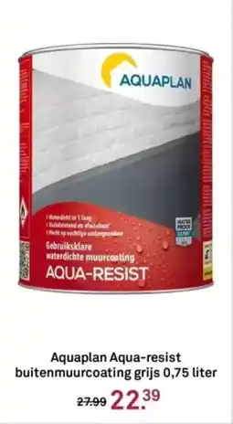 Karwei Aquaplan Aqua-resist buitenmuurcoating grijs aanbieding