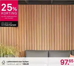 Karwei Lattenwand voor buiten aanbieding