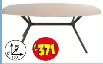 Budget Meubelen Tafel Ovaal aanbieding