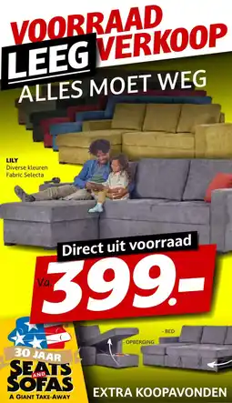 Seats and Sofas Lily aanbieding