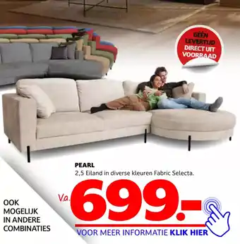 Seats and Sofas Pearl 2,5 Eiland aanbieding