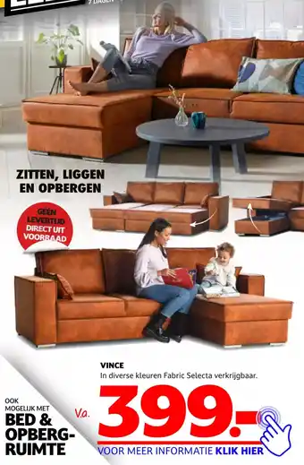 Seats and Sofas Vince aanbieding