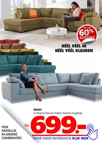 Seats and Sofas Enjoy aanbieding