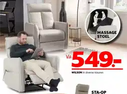 Seats and Sofas Massage Stoel Wilson aanbieding