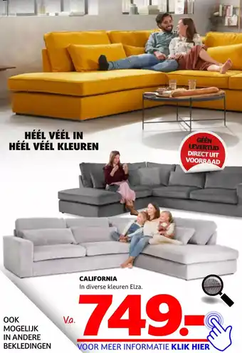 Seats and Sofas California aanbieding