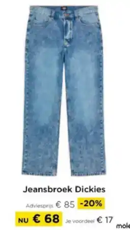 Molecule Jeansbroek Dickies aanbieding