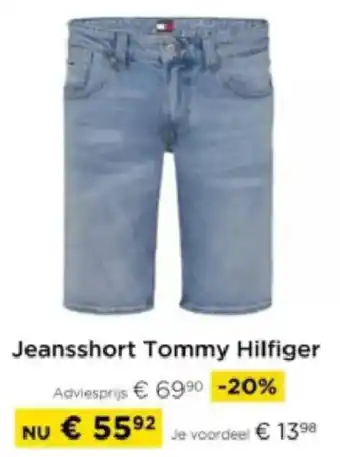 Molecule Jeansshort Tommy Hilfiger aanbieding