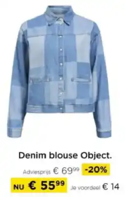 Molecule Denim blouse Object aanbieding