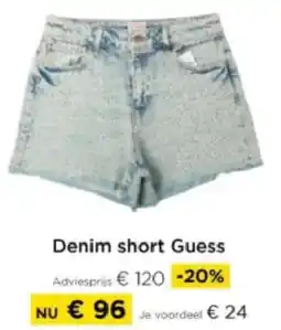 Molecule Denim short Guess aanbieding