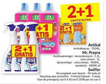 Intermarché Antikal, Mr. Propre, Swiffer aanbieding