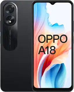 Coolblue OPPO A18 128 Go Noir 4G aanbieding