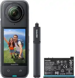 Coolblue Insta360 X4 + Batterie + Perche à Selfie Invisible aanbieding