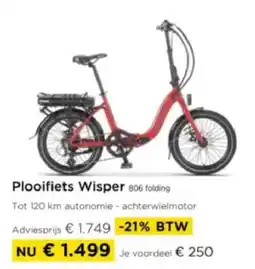 Molecule Plooifiets Wisper aanbieding