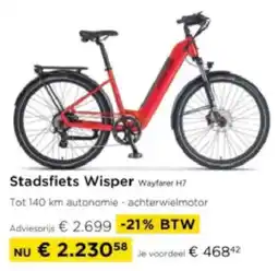 Molecule Stadsfiets Wisper aanbieding