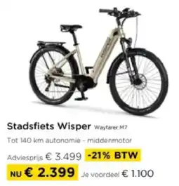 Molecule Stadsfiets Wisper aanbieding