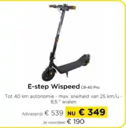 Molecule E-step Wispeed c8-40 Pro aanbieding