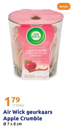 Action Air Wick geurkaars Apple Crumble aanbieding