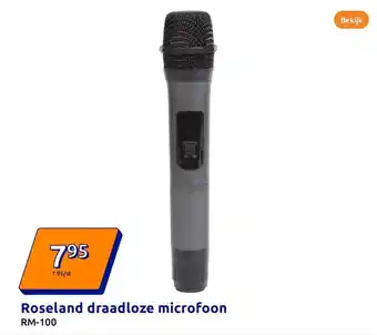 Action Roseland draadloze microfoon aanbieding