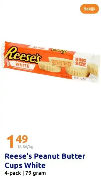 Action Reese's Peanut Butter Cups White aanbieding