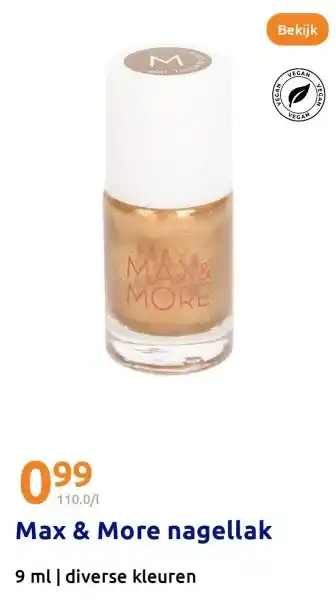 Action Max & More nagellak aanbieding