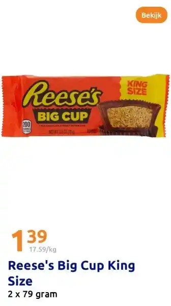 Action Reese's Big Cup King Size aanbieding