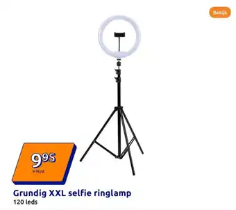 Action Grundig XXL selfie ringlamp aanbieding