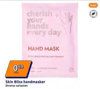 Action Skin Bliss handmasker aanbieding