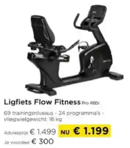 Molecule Ligfiets Flow Fitness Pro RBSi aanbieding