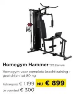 Molecule Homegym Hammer TX3 Ferrum aanbieding