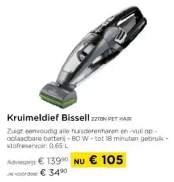 Molecule Kruimeldief Bissell 2278N Pet Hair aanbieding