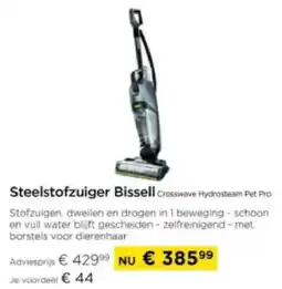 Molecule Steelstofzuiger Bissell Crosswave Hydrosteam Pet Pro aanbieding