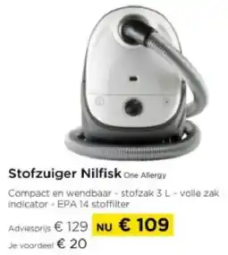 Molecule Stofzuiger Nilfisk One Allergy aanbieding