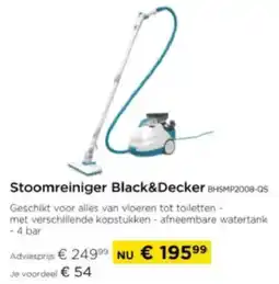 Molecule Stoomreiniger Black & Decker BHSMP2008-QS aanbieding