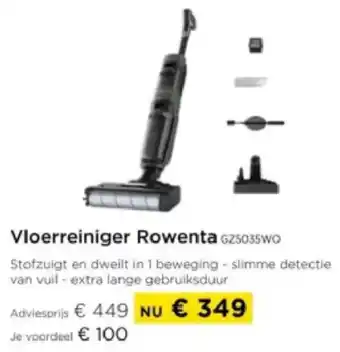 Molecule Vloerreiniger Rowenta G25035WO aanbieding