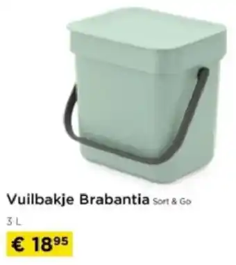 Molecule Vuilbakje Brabantia Sort & Go aanbieding