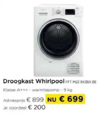 Molecule Droogkast Whirlpool FFT M22 9X3BX BE aanbieding