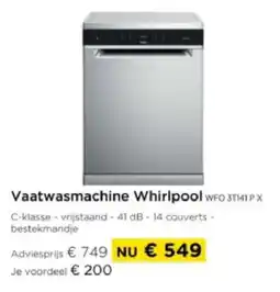 Molecule Vaatwasmachine Whirlpool WFO 3T141 PX aanbieding