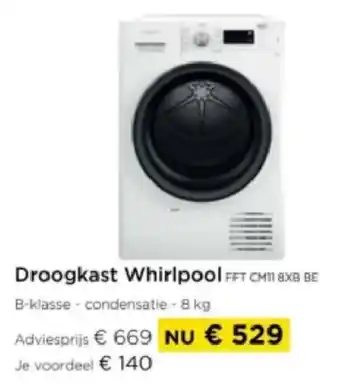 Molecule Droogkast Whirlpool FFT CMII 8XB BE aanbieding