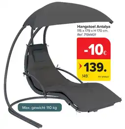 Carrefour Hangstoel Antalya aanbieding