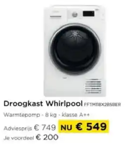 Molecule Droogkast Whirlpool FFTM11BX2BSBER aanbieding