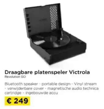 Molecule Draagbare platenspeler Victrola Revolution GO aanbieding