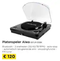 Molecule Platenspeler Aiwa GBTUR-120BK aanbieding