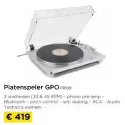 Molecule Platenspeler GPO PR100 aanbieding