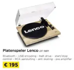 Molecule Platenspeler Lenco LBT-188PI aanbieding