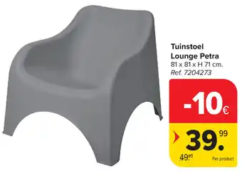 Carrefour Tuinstoel Lounge Petra aanbieding