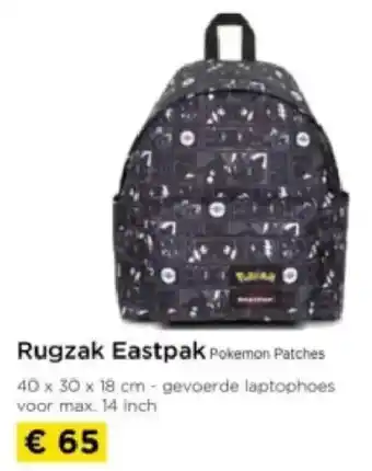 Molecule Rugzak Eastpak Pokemon Patches aanbieding