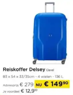 Molecule Reiskoffer Delsey Clavel aanbieding