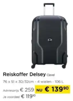 Molecule Reiskoffer Delsey Clavel aanbieding