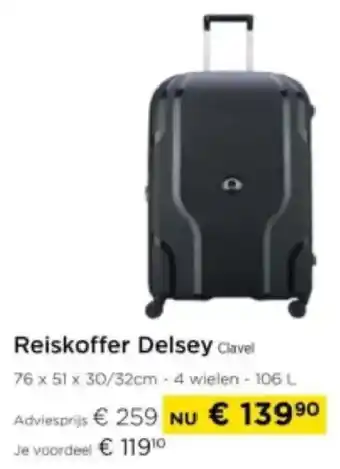 Molecule Reiskoffer Delsey Clavel aanbieding